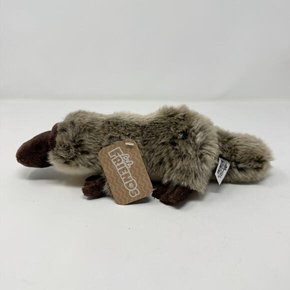 Lil Friends Duck-Billed Platypus by Korimco 12" Long Plush Brown Stuffed Animal - Picture 2 of 11